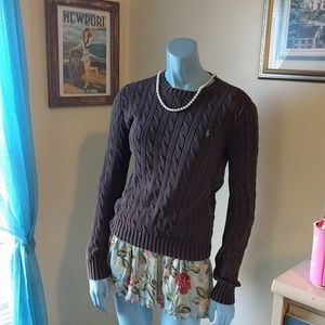 5x$25!  Ralph Lauren Brown Sweater